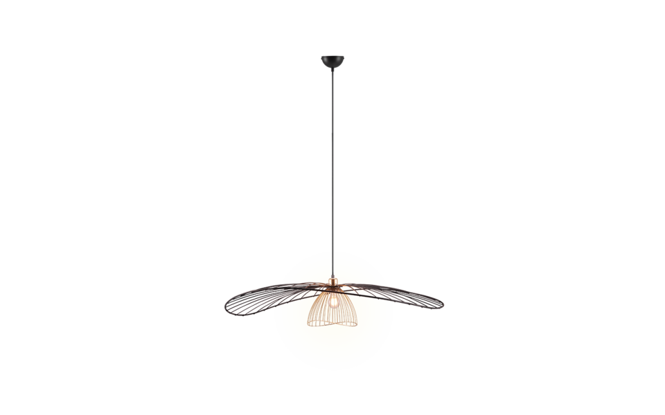 Trio Lighting Trio LAURIS pendant light | 1x E27 max 40W | black | Ø 100 cm | IP20 | 150 cm Trio Lighting Trio LAURIS pendant light | 1x E27 max 40W | black | Ø 100 cm | IP20 | 150 cm