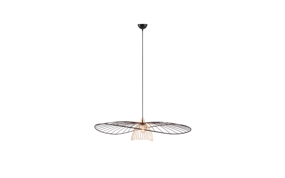 Trio Lighting Trio LAURIS pendant light | 1x E27 max 40W | black | Ø 100 cm | IP20 | 150 cm Trio Lighting Trio LAURIS pendant light | 1x E27 max 40W | black | Ø 100 cm | IP20 | 150 cm