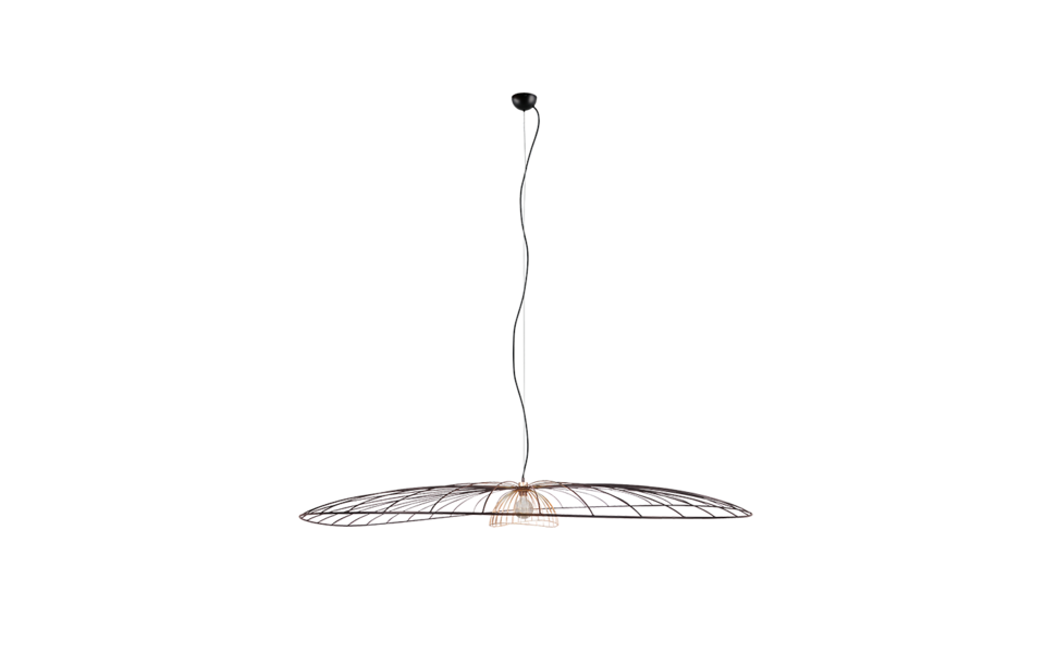 Trio Lighting Trio LAURIS pendant light | 1x E27 max 40W | black | Ø 200 cm | IP20 | 325 cm