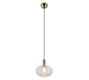 Trio Lighting Trio ELVEZIA hanglamp | E27 Fitting | transparant | Ø 26 cm | IP20 | excl. 1x E27 | max. 10W
