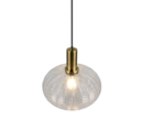 Trio Lighting Trio ELVEZIA hanglamp | E27 Fitting | transparant | Ø 26 cm | IP20 | excl. 1x E27 | max. 10W