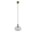 Trio Lighting Trio ELVEZIA hanglamp | E27 Fitting | transparant | Ø 26 cm | IP20 | excl. 1x E27 | max. 10W