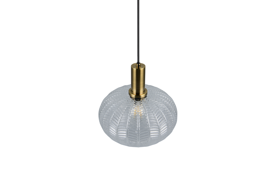 Trio Lighting Trio ELVEZIA hanglamp | E27 Fitting | transparant | Ø 26 cm | IP20 | excl. 1x E27 | max. 10W