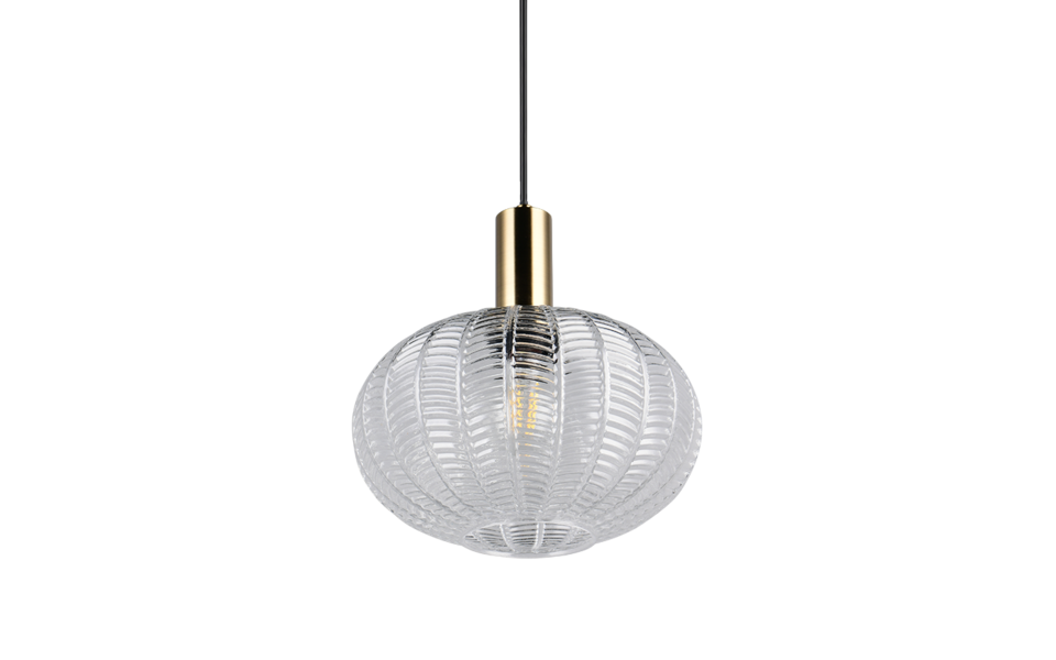 Trio Lighting Trio ELVEZIA hanglamp | E27 Fitting | transparant | Ø 26 cm | IP20 | excl. 1x E27 | max. 10W