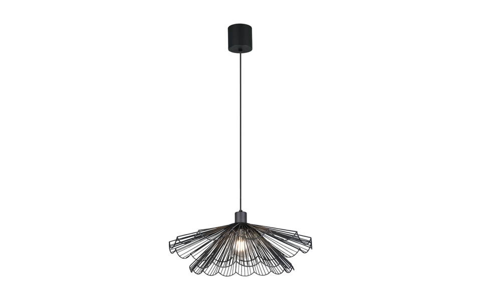 Trio Lighting Trio MARGARITA pendant light | E27 max 40W | black | Ø 50 cm | IP20 | 150 cm