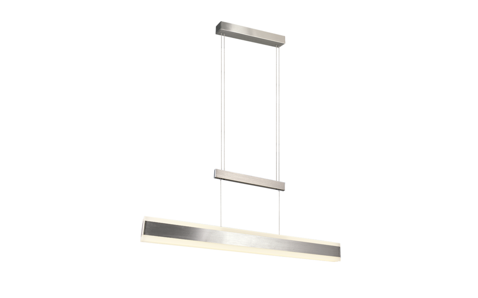 Trio Lighting Trio ARCOLA hanglamp | LED | nikkel mat | 152 x 6 cm | IP20 | 1x 45W | 5250 lm | 2300+3000+4000K Trio Lighting Trio ARCOLA hanglamp | LED | nikkel mat | 152 x 6 cm | IP20 | 1x 45W | 5250 lm | 2300+3000+4000K