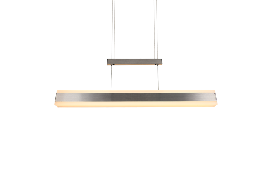 Trio Lighting Trio ARCOLA hanglamp | LED | nikkel mat | 152 x 6 cm | IP20 | 1x 45W | 5250 lm | 2300+3000+4000K Trio Lighting Trio ARCOLA hanglamp | LED | nikkel mat | 152 x 6 cm | IP20 | 1x 45W | 5250 lm | 2300+3000+4000K