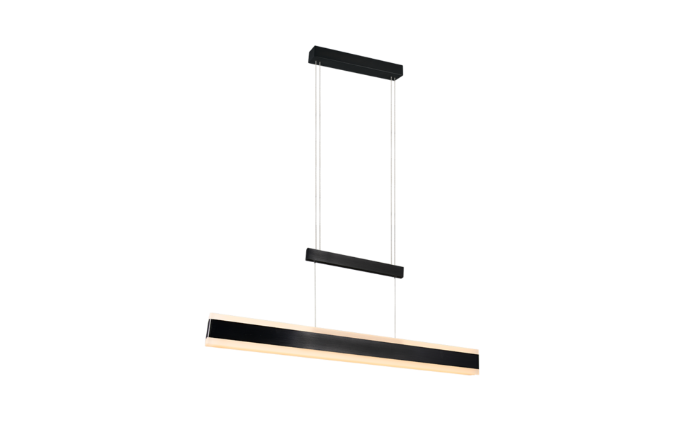 Trio Lighting Trio ARCOLA hanglamp | LED | mat zwart | 152 x 6 cm | IP20 | 1x 45W | 5250 lm | 2300+3000+4000K
