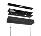 Trio Lighting Trio DONEGAL pendant light | 30W | black | IP20 | 180 cm