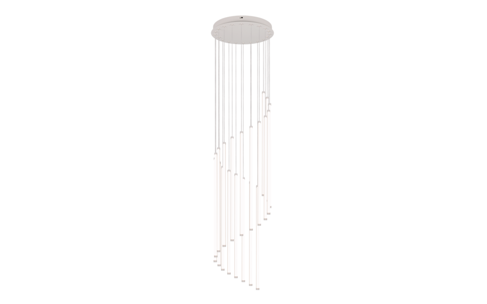 Trio Lighting Trio BAXTER hanglamp | LED | warm grijs | Ø 37 cm | IP20 | 1x 70W | 8300 lm | 2300+3000+4000K | dimbaar