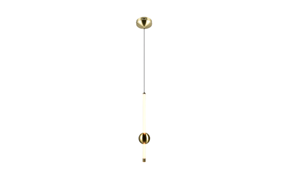 Trio Lighting Trio MELITA hanglamp | LED | messing mat | Ø 13 cm | IP20 | 1x 6W | 600 lm | 2300+3000+4000K | dimbaar