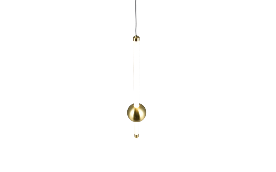 Trio Lighting Trio MELITA hanglamp | LED | messing mat | Ø 13 cm | IP20 | 1x 6W | 600 lm | 2300+3000+4000K | dimbaar