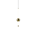 Trio Lighting Trio MELITA hanglamp | LED | messing mat | Ø 13 cm | IP20 | 1x 6W | 600 lm | 2300+3000+4000K | dimbaar
