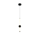 Trio Lighting Trio MELITA pendant light | 5W | black | Ø 13 cm | IP20 | 150 cm