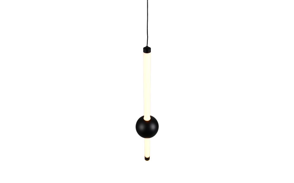 Trio Lighting Trio MELITA hanglamp | LED | mat zwart | Ø 13 cm | IP20 | 1x 6W | 600 lm | 2300+3000+4000K | dimbaar Trio Lighting Trio MELITA hanglamp | LED | mat zwart | Ø 13 cm | IP20 | 1x 6W | 600 lm | 2300+3000+4000K | dimbaar