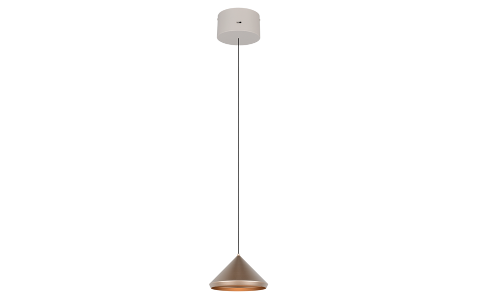 Trio Lighting Trio LAGUNA pendant light | 5W | mocha brown | Ø 18 cm | IP20 | 200 cm