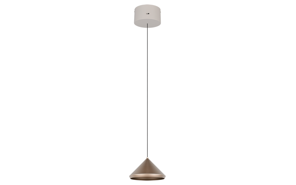 Trio Lighting Trio LAGUNA pendant light | 5W | mocha brown | Ø 18 cm | IP20 | 200 cm
