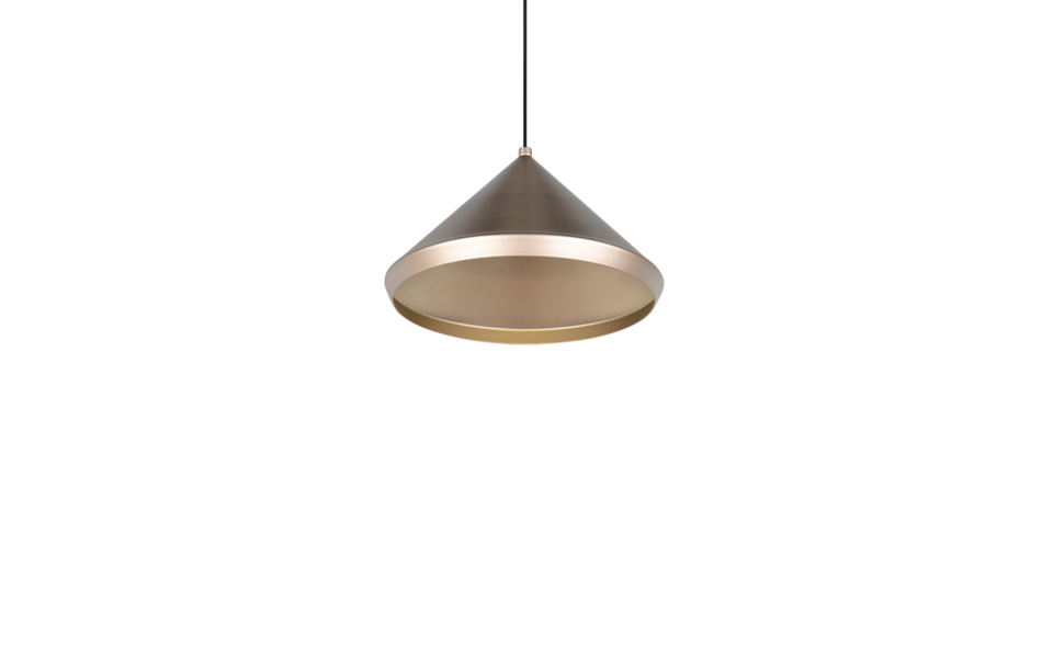 Trio Lighting Trio LAGUNA pendant light | 5W | mocha brown | Ø 18 cm | IP20 | 200 cm