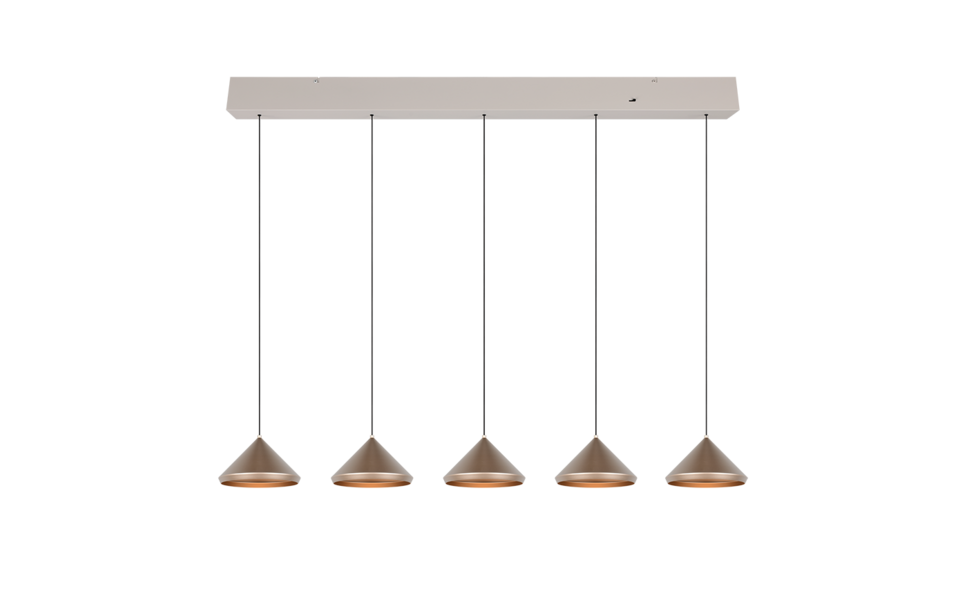 Trio Lighting Trio LAGUNA pendant light | 5W | mocha brown | IP20 | 200 cm