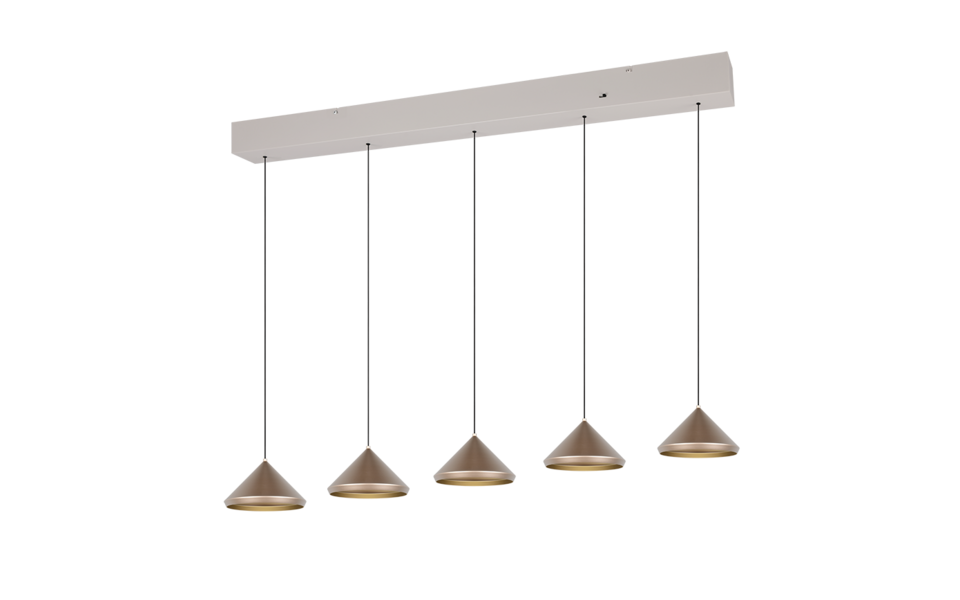 Trio Lighting Trio LAGUNA pendant light | 5W | mocha brown | IP20 | 200 cm