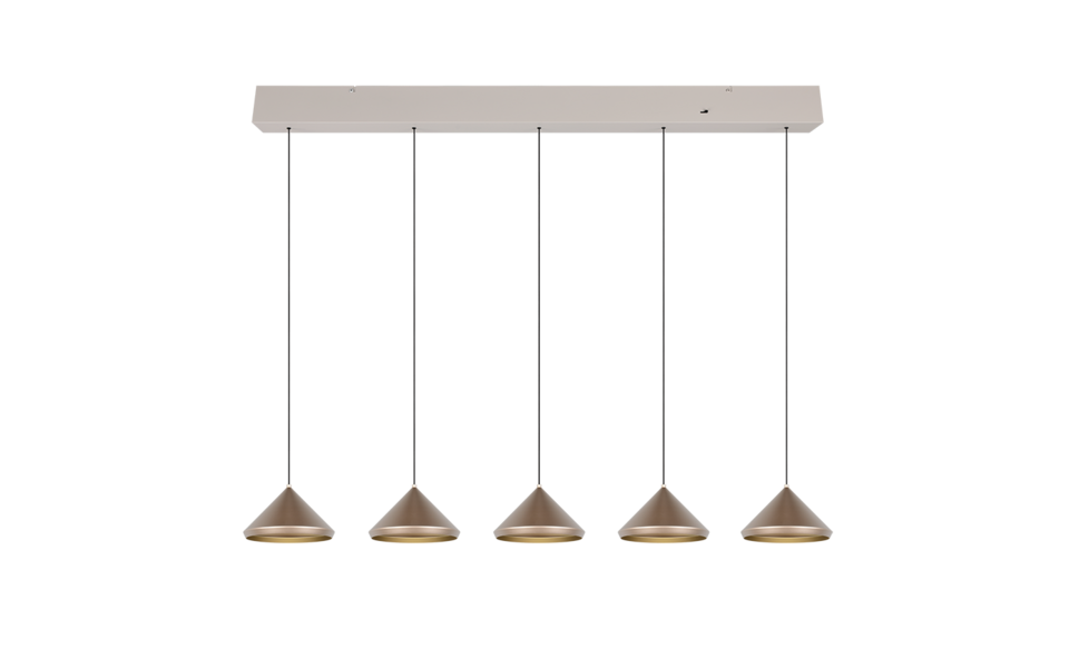 Trio Lighting Trio LAGUNA pendant light | 5W | mocha brown | IP20 | 200 cm