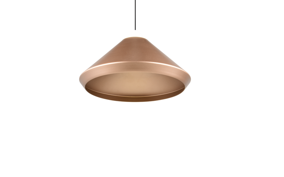 Trio Lighting Trio LAGUNA LED pendant light | 1x 15W 1800 lm 4000K | mocha brown | Ø 30 cm | IP20 | 180 cm