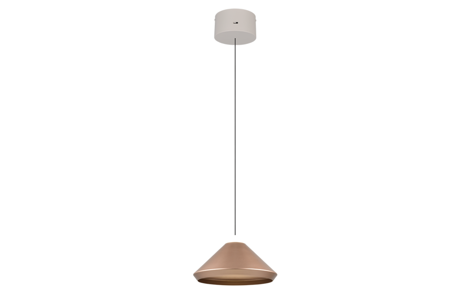 Trio Lighting Trio LAGUNA LED pendant light | 1x 15W 1800 lm 4000K | mocha brown | Ø 30 cm | IP20 | 180 cm