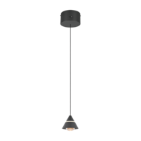 Trio ROMEO hanglamp | LED | mat zwart | Ø 14,5 cm | IP20