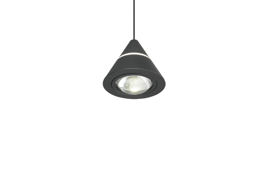 Trio Lighting Trio ROMEO hanglamp | LED | mat zwart | Ø 14,5 cm | IP20 | 1x 7W | 700 lm | 2300+3000+4000K | niet dimbaar
