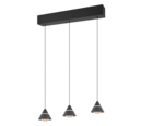 Trio Lighting Trio ROMEO pendant light | black | IP20 | 200 cm