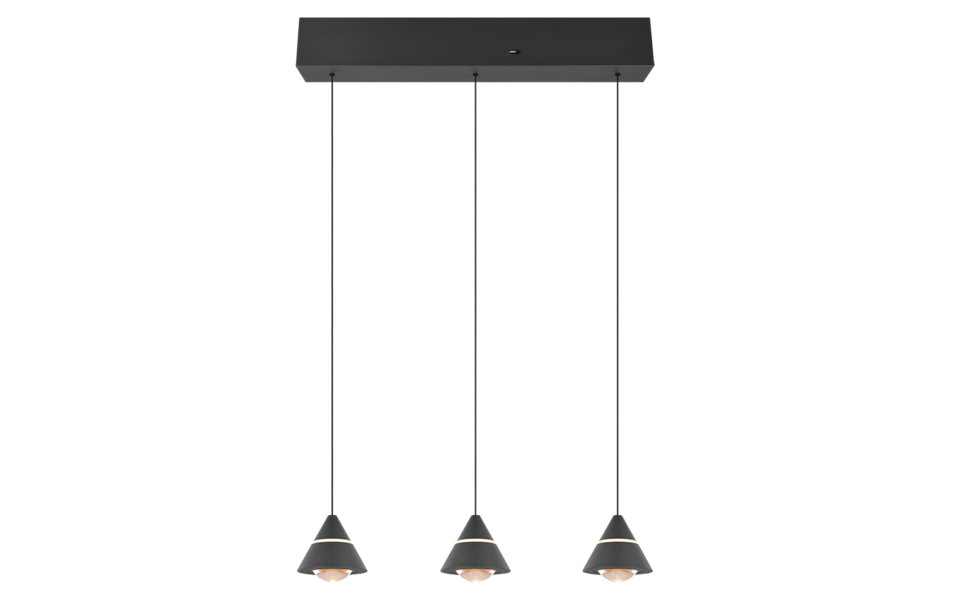 Trio Lighting Trio ROMEO pendant light | black | IP20 | 200 cm Trio Lighting Trio ROMEO pendant light | black | IP20 | 200 cm