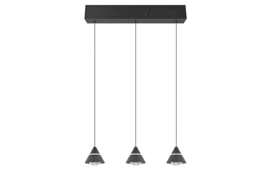 Trio Lighting Trio ROMEO pendant light | black | IP20 | 200 cm Trio Lighting Trio ROMEO pendant light | black | IP20 | 200 cm