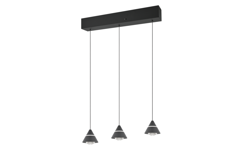 Trio Lighting Trio ROMEO pendant light | black | IP20 | 200 cm Trio Lighting Trio ROMEO pendant light | black | IP20 | 200 cm