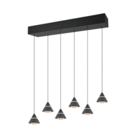 Trio ROMEO hanglamp | LED | mat zwart | Ø 10 cm | IP20