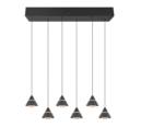 Trio Lighting Trio ROMEO pendant light | black | Ø 75 cm | IP20 | 200 cm