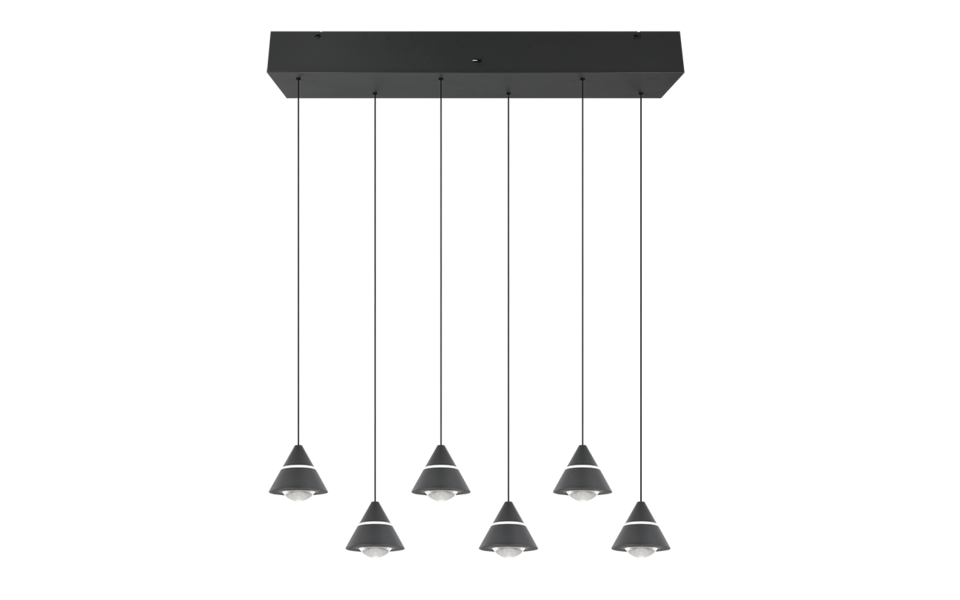Trio Lighting Trio ROMEO pendant light | black | Ø 75 cm | IP20 | 200 cm