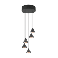 Trio ROMEO hanglamp | LED | mat zwart | Ø 28 cm | IP20