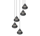 Trio Lighting Trio ROMEO pendant light | black | Ø 28 cm | IP20 | 200 cm
