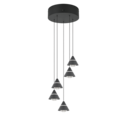Trio Lighting Trio ROMEO pendant light | black | Ø 28 cm | IP20 | 200 cm