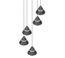 Trio Lighting Trio ROMEO pendant light | black | Ø 28 cm | IP20 | 200 cm
