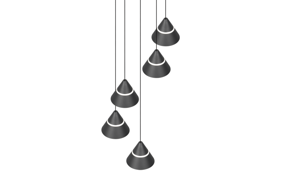 Trio Lighting Trio ROMEO hanglamp | LED | mat zwart | Ø 28 cm | IP20 | 5x 7W | 700 lm | 2300+3000+4000K | niet dimbaar Trio Lighting Trio ROMEO hanglamp | LED | mat zwart | Ø 28 cm | IP20 | 5x 7W | 700 lm | 2300+3000+4000K | niet dimbaar
