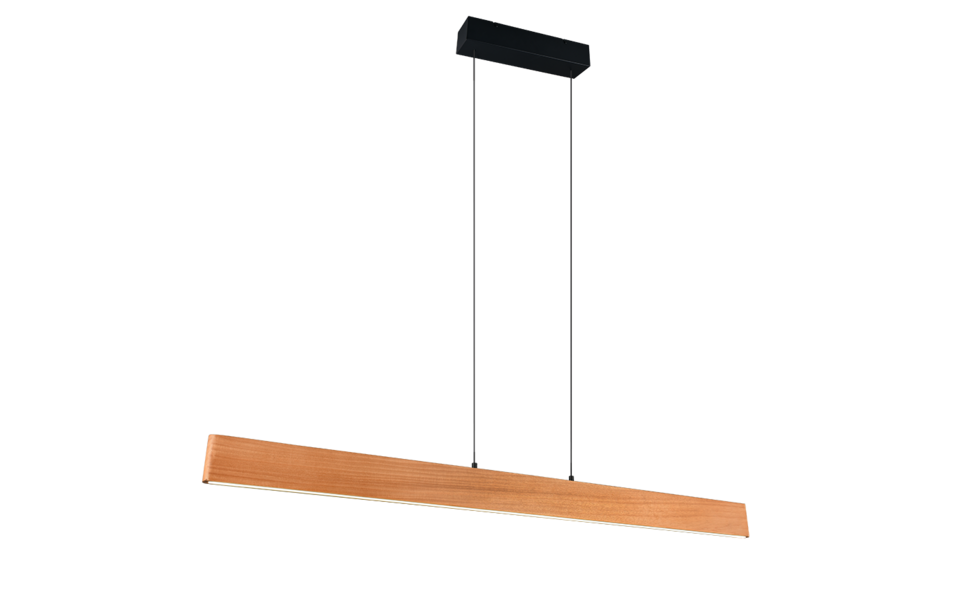 Trio Lighting Trio EDGEWOOD hanglamp | LED | houtkleur | 150 x 9 cm | IP20 | 1x 35W | 4150 lm | 2700-6000K | dimbaar
