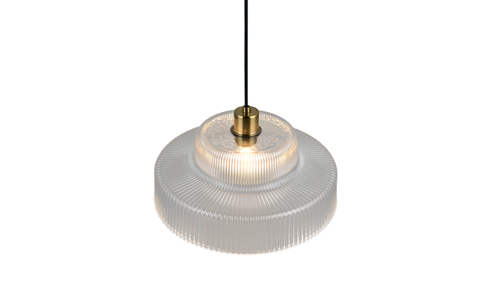 Trio Lighting Trio ABELLA hanglamp | E27 Fitting | transparant | Ø 35 cm | IP20 | excl. 1x E27 | max. 10W