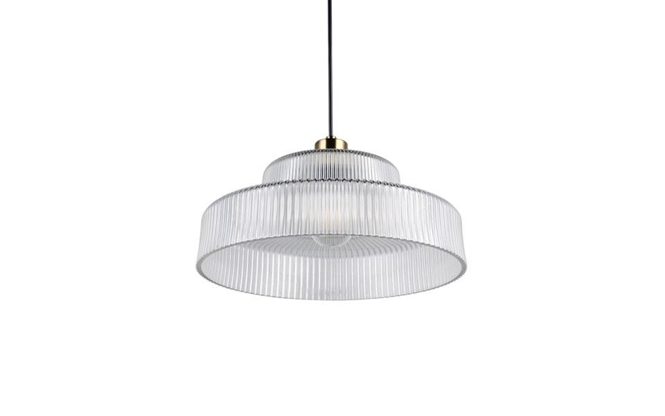 Trio Lighting Trio ABELLA hanglamp | E27 Fitting | transparant | Ø 35 cm | IP20 | excl. 1x E27 | max. 10W