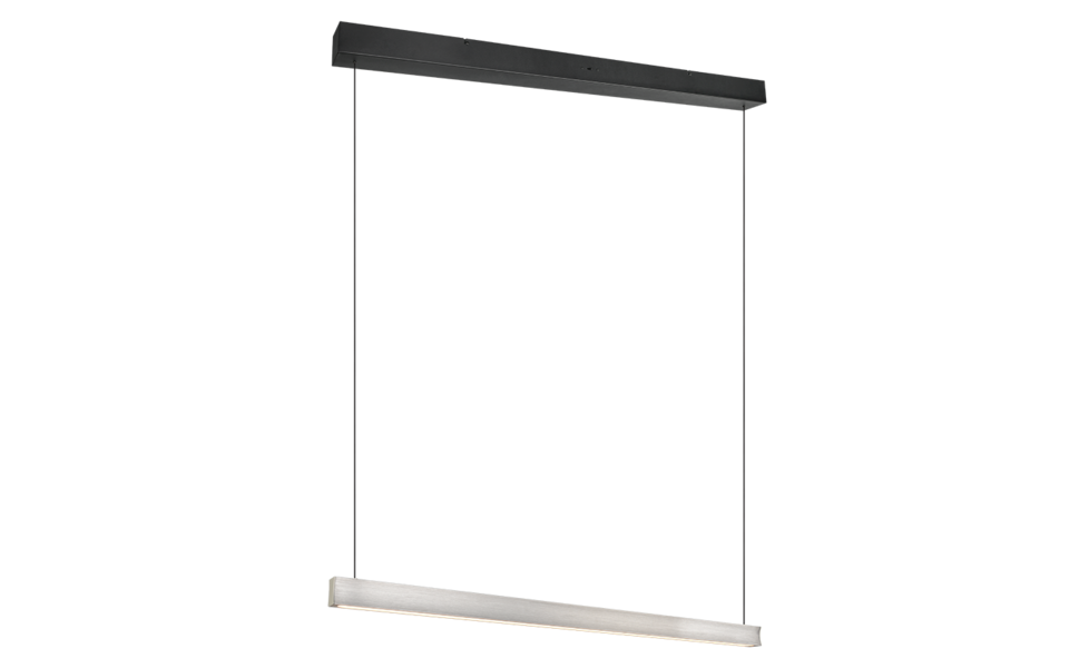 Trio Lighting Trio WALLACE hanglamp | LED | nikkel mat | 112,5 x 9 cm | IP20 | 1x 29W | 3500 lm | 2300+3000+4000K | dimbaar