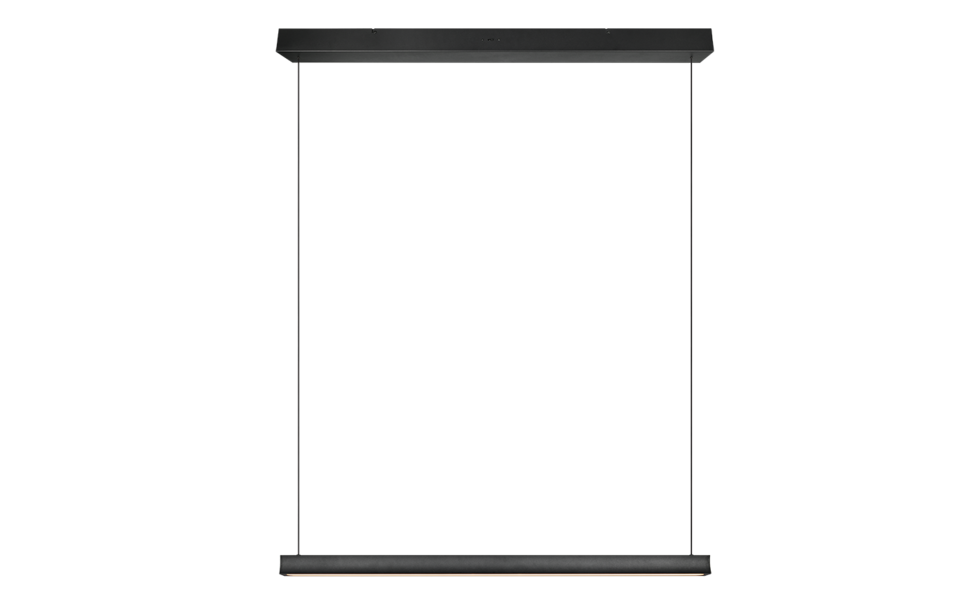 Trio Lighting Trio WALLACE hanglamp | LED | mat zwart | 112,5 x 9 cm | IP20 | 1x 29W | 3500 lm | 2300+3000+4000K | dimbaar