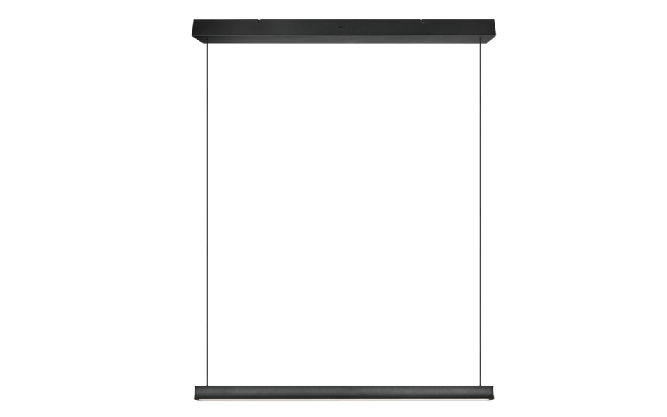 Trio Lighting Trio WALLACE hanglamp | LED | mat zwart | 112,5 x 9 cm | IP20 | 1x 29W | 3500 lm | 2300+3000+4000K | dimbaar