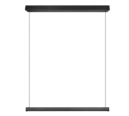 Trio Lighting Trio WALLACE hanglamp | LED | mat zwart | 112,5 x 9 cm | IP20 | 1x 29W | 3500 lm | 2300+3000+4000K | dimbaar