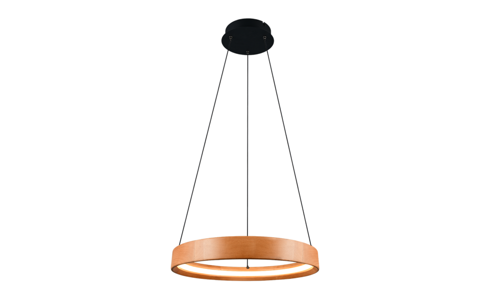 Trio Lighting Trio LYNWOOD hanglamp | LED | houtkleur | Ø 50 cm | IP20 | 1x 28W | 3300 lm | 3000K | dimbaar Trio Lighting Trio LYNWOOD hanglamp | LED | houtkleur | Ø 50 cm | IP20 | 1x 28W | 3300 lm | 3000K | dimbaar