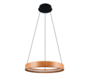 Trio Lighting Trio LYNWOOD hanglamp | LED | houtkleur | Ø 50 cm | IP20 | 1x 28W | 3300 lm | 3000K | dimbaar